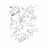 Схема вузла: Радіатор (1/2) для Kawasaki ZX600 Ninja ZX-6R