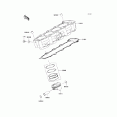 Схема узла: Цилиндр & Поршень для Kawasaki ZX600 Ninja ZX-6RR