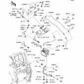 Схема вузла: Brake piping для Kawasaki ZX1400 ZZR1400 ABS