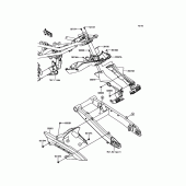 Схема вузла: Заднє крило для Kawasaki ZR900 Z900 ABS