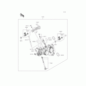 Схема вузла: Throttle для Kawasaki ER250 Z250