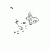 Схема узла: Лапка тормоза для Kawasaki KLZ1000 Versys 1000