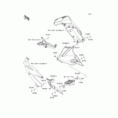 Схема вузла: Нижній обтічник для Kawasaki EX400 Ninja 400R
