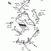 Схема вузла: Cowling(ex500-b1) для Kawasaki EX500 GPZ500S