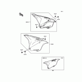 Схема вузла: Side Covers для Kawasaki KX100