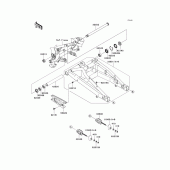 Схема узла: Задний рычаг (Маятник) для Kawasaki EX650 Ninja 650 ABS
