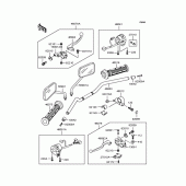 Схема вузла: Кермо для Kawasaki BJ250 Estrella Custom