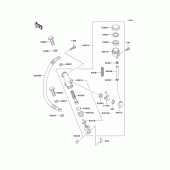 Схема вузла: Задній гальмівний циліндр (P20) для Kawasaki KZ1000 Police