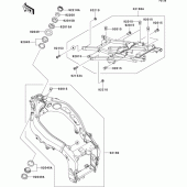 Схема узла: Рама для Kawasaki ZX600 Ninja ZX-6R