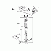 Схема вузла: Паливний насос для Kawasaki ZX1000 Ninja ZX-10R ABS