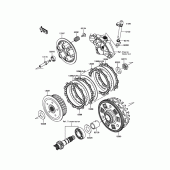 Схема вузла: Зчеплення для Kawasaki EN650 Vulcan S