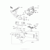 Схема вузла: Вихлопна система для Kawasaki ZG1400 Concours 14 ABS