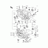Схема вузла: Картер двигуна для Kawasaki KX250/KX252 KX250