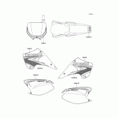 Схема вузла: Decals(m7f/m8f) для Kawasaki KX125