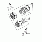 Схема вузла: Зчеплення (KMX50-B2) для Kawasaki KMX50 KSR-I