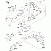 Схема вузла: Поворотники для Kawasaki ZX900 Ninja ZX-9R