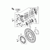 Схема вузла: Переднє гальмо для Kawasaki ZR800 Z800 ABS