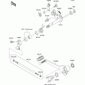 Схема вузла: Перемикач передач для Kawasaki ZR750 Z750 ABS