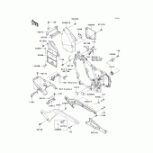 Схема узла: Крепление двигателя для Kawasaki VN800 Vulcan 800