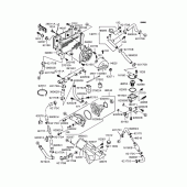 Схема узла: Радиатор (1/2) для Kawasaki ZX900 GPZ900R