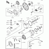 Схема вузла: Starter motor для Kawasaki ZR750 Zephyr