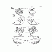 Схема вузла: Decals(kl650-c1)(green) для Kawasaki KL650 KLR650