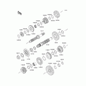 Схема узла: Трансмиссия для Kawasaki KLX250 KLX250