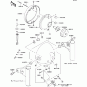 Схема вузла: Headlight(s) для Kawasaki EJ650 W650