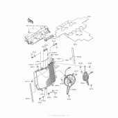 Схема вузла: Радіатор для Kawasaki ZX1400 Ninja ZX-14R ABS