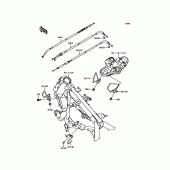 Схема узла: Кабели для Kawasaki KLE250 Versys-X 250 ABS