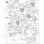 Схема вузла: Карбюратор(1/4) для Kawasaki ZX1100 ZZ-R1100