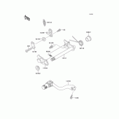 Схема узла: Переключатель передач для Kawasaki KX500