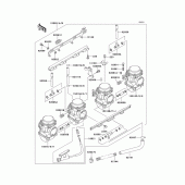 Схема узла: Карбюратор для Kawasaki ZX1100 GPZ1100