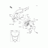Схема узла: Headlight(s)(-jkalx450aaa013364) для Kawasaki KLX450 KLX450R