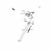 Схема вузла: Stand(s) для Kawasaki KLX250 KLX250