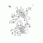 Схема узла: Картер двигателя для Kawasaki KMX50 KSR-I