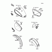 Схема вузла: Decals(blue/silver)(vn1500-a10) для Kawasaki VN1500 VN-15