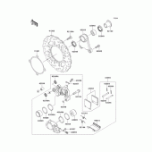 Схема узла: Задний тормоз для Kawasaki ZR1200 ZRX1200 DAEG