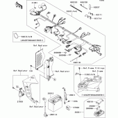 Схема вузла: Chassis electrical equipment(1/2) для Kawasaki ZR1000 Z1000