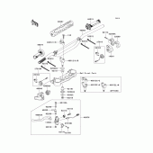 Схема вузла: Кермо (1/2) для Kawasaki KLX450 KLX450R