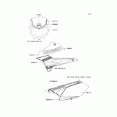 Схема вузла: Decals(ebony)(s9f) для Kawasaki KLX250 KLX250