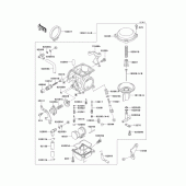 Схема узла: Карбюратор(1/3) для Kawasaki KLX650 KLX650 Motard