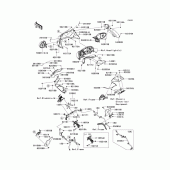 Схема вузла: Cowling(1/3)(upper) для Kawasaki ZG1400 Concours 14 ABS