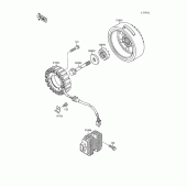 Схема узла: Генератор для Kawasaki VN1500 Vulcan 88