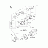 Схема вузла: Starter motor для Kawasaki EL250 Eliminator 252