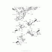 Схема узла: Подножки для Kawasaki EX300 Ninja 300