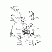 Схема вузла: Throttle для Kawasaki BJ250 250TR