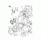 Схема узла: Крышка двигателя для Kawasaki KLX650 KLX650 Motard