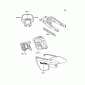 Схема вузла: Наклейки (General; KMX80-B4/B5) для Kawasaki KMX80 KSR-II