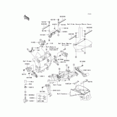 Схема узла: Крепление двигателя для Kawasaki ZX900 Ninja ZX-9R